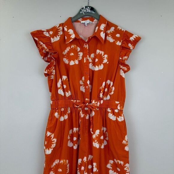 Busayo x RTR Orange Ruffle Jumpsuit 💙 - Picture 6 of 10